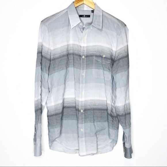 74AMK | Plaid Button Down  Long Sleeve - Picture 1 of 6